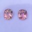 พลอย ชมพู พิ้งค์ ทัวร์มารีน (Pink Tourmaline) 2 เม็ด (Pcs.) 8.09 กะรัต (Cts.) อัญมณีมงคลประจําวันเกิด เครื่องประดับพลอย