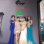 Pre-order ชุดราตรีสั้น แขนกุด คอวี ซีทรู เซ็กซี่ แต่งเลื่อมทั้งชุด แต่งผ้าตาข่ายระบาย เชือกผูกหลัง