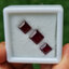 พลอย ทับทิม Ruby sapphire 3 เม็ด 7.40 กะรัต (Cts.) พลอยแท้ อัญมณีมงคลประจําวันเกิด เครื่องประดับพลอย