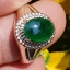 หยก พม่า แท้ Jade แหวนหยก 翡翠戒指 (Jadeite ring) 1.23 กะรัต (Cts.) ดิบ ไม่ผ่านการปรับปรุง (Type A) พม่า (Myanmar)