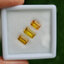 พลอย บุษราคัม yellow sapphire 3.42 กะรัต (Cts.) 3 เม็ด (Pcs.) พลอยแท้ อัญมณีมงคลประจําวันเกิด เครื่องประดับพลอย