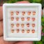 พลอย ซองเจีย ส้มอมชมพู (Pinkish Orange Sapphire) 5.71 กะรัต (Cts.) 20 เม็ด (Pcs) พลอยแท้ อัญมณีมงคลประจําวันเกิด เครื่องประดับพลอย