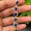 สร้อยข้อมือ พลอยแท้ ไพลิน Blue Sapphire Bracelet 15.18 กะรัต 6 เม็ด พลอยแท้ อัญมณีมงคลประจําวันเกิด เครื่องประดับพลอย