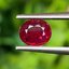 พลอย ทับทิม Ruby sapphire 0.63 กะรัต (Cts) ดิบ Unheated *สีพิเศษ แดงเลือดนก (Pigeon Blood Red)* พร้อมใบเซอร์ พลอยแท้ อัญมณีมงคลประจําวันเกิด เครื่องประดับพลอย
