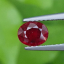 พลอย ทับทิม Ruby sapphire 0.62 กะรัต (Cts. ) ดิบ Unheated พลอยแท้ อัญมณีมงคลประจําวันเกิด เครื่องประดับพลอย