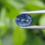 พลอย ไพลิน blue sapphire 0.56 กะรัต (Cts.) VS เผาเก่า พลอยแท้ อัญมณีมงคลประจําวันเกิด เครื่องประดับพลอย