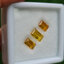 พลอย บุษราคัม yellow sapphire 3.42 กะรัต (Cts.) 3 เม็ด (Pcs.) พลอยแท้ อัญมณีมงคลประจําวันเกิด เครื่องประดับพลอย