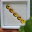 พลอย บุษราคัม yellow sapphire 3.84 กะรัต (Cts.) 5 เม็ด (Pcs.) พลอยแท้ อัญมณีมงคลประจําวันเกิด เครื่องประดับพลอย