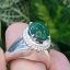 หยก พม่า แท้ Jade แหวนหยก 翡翠戒指 (Jadeite ring) 3.52 กะรัต (Cts.) (Size) 59 ดิบ ไม่ผ่านการปรับปรุง (Type A) พม่า (Myanmar)