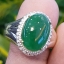 หยก พม่า แท้ Jade แหวนหยก 翡翠戒指 (Jadeite ring) 3.39 กะรัต (Cts.) ดิบ Size 59 ไม่ผ่านการปรับปรุง (Type A) พม่า (Myanmar)