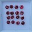 พลอย ทับทิม สยาม Siam Ruby sapphire 16 เม็ด 2.01 กะรัต (Cts.) ดิบ (Unheated) พลอยแท้ อัญมณีมงคลประจําวันเกิด เครื่องประดับพลอย