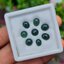 หยกพม่า (Burmese jadeite ) 8 เม็ด 5.39 กะรัต หยกแท้ อัญมณีมงคลประจําวันเกิด เครื่องประดับหยก