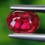 พลอย ทับทิม Ruby sapphire 0.98 กะรัต (Cts.) เผาเก่า VS พลอยแท้ อัญมณีมงคลประจําวันเกิด เครื่องประดับพลอย