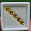 พลอย บุษราคัม yellow sapphire 3.84 กะรัต (Cts.) 5 เม็ด (Pcs.) พลอยแท้ อัญมณีมงคลประจําวันเกิด เครื่องประดับพลอย