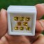 พลอย บุษราคัม yellow sapphire 3.18 กะรัต (Cts.) 8 เม็ด (Pcs.) พลอยแท้ อัญมณีมงคลประจําวันเกิด เครื่องประดับพลอย