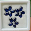 พลอย ไพลิน blue sapphire 8.74 กะรัต (Cts.) 15 เม็ด (Pcs.) พลอยแท้ อัญมณีมงคลประจําวันเกิด เครื่องประดับพลอย