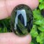 ไหมดำ พรีไนท์ Prehnite with Black tourmaline 30.0 กะรัต Cts. พลอยแท้ อัญมณีมงคลประจําวันเกิด เครื่องประดับพลอย