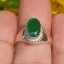 หยก พม่า แท้ Jade แหวนหยก 翡翠戒指 (Jadeite ring) 1.07 กะรัต (Cts.) (Size) 57 ดิบ ไม่ผ่านการปรับปรุง (Type A) พม่า (Myanmar)