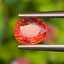 พลอย ออเรนจ์ แซฟไฟร์ Orange Sapphire 1.29 กะรัต (Cts.) พลอยแท้ อัญมณีมงคลประจําวันเกิด เครื่องประดับพลอย