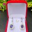 ต่างหู พลอย ไพลิน (Blue Sapphire Earrings) พลอยแท้ อัญมณีมงคลประจําวันเกิด เครื่องประดับพลอย