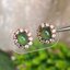 หยก พม่า แท้ Jade ต่างหูหยก (jadeite) ดิบ ไม่ผ่านการปรับปรุง (Type A) พม่า (Myanmar)