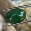 หยกพม่าเจียรนัย (Burmese jade ) 12.66 กะรัต หยกแท้ อัญมณีมงคลประจําวันเกิด เครื่องประดับหยก