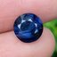 พลอย ไพลิน blue sapphire 3.51 กะรัต (Cts.) ดิบ (Unheated) พลอยแท้ อัญมณีมงคลประจําวันเกิด เครื่องประดับพลอย