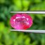 พลอย ทับทิม พม่า (Burmese Ruby Sapphire) *สีพิเศษ Vivid Pink - Red * พร้อมใบเซอร์ 2.29 กะรัต พลอยแท้ อัญมณีมงคลประจําวันเกิด เครื่องประดับพลอย