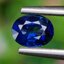 พลอย ไพลิน blue sapphire 0.56 กะรัต (Cts.) VVS เผาเก่า พลอยแท้ อัญมณีมงคลประจําวันเกิด เครื่องประดับพลอย