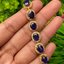 สร้อยข้อมือ พลอยแท้ ไพลิน Blue Sapphire Bracelet 14.96 กะรัต 6 เม็ด พลอยแท้ อัญมณีมงคลประจําวันเกิด เครื่องประดับพลอย
