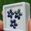 พลอย ไพลิน blue sapphire 8.74 กะรัต (Cts.) 15 เม็ด (Pcs.) พลอยแท้ อัญมณีมงคลประจําวันเกิด เครื่องประดับพลอย