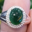 หยก พม่า แท้ Jade แหวนหยก 翡翠戒指 (Jadeite ring) 1.23 กะรัต (Cts.) ดิบ ไม่ผ่านการปรับปรุง (Type A) พม่า (Myanmar)