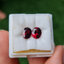 พลอย โรโดไลต์ การ์เน็ท Rhodolite Garnet 3.10 Cts. 2 เม็ด (Pcs.) พลอยแท้ อัญมณีมงคลประจําวันเกิด เครื่องประดับพลอย