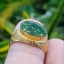 หยก พม่า แท้ Jade แหวนหยก 翡翠戒指 (Jadeite ring) 1.56 กะรัต (Cts.) Size 54 ดิบ ไม่ผ่านการปรับปรุง (Type A) พม่า (Myanmar)
