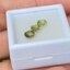 พลอย บุษราคัม yellow sapphire 3 เม็ด 1.95 กะรัต (Cts.) พลอยแท้ อัญมณีมงคลประจําวันเกิด เครื่องประดับพลอย