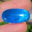 พลอย บลู อะพาไทต์ Blue Apatite 19.45(Cts.) ดิบ Unheated. พลอยแท้ อัญมณีมงคลประจําวันเกิด เครื่องประดับพลอย