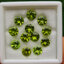 พลอย เพอริดอต Peridot 11.07 กะรัต (Cts.) 12 เม็ด (pcs.) พลอยแท้ อัญมณีมงคลประจําวันเกิด เครื่องประดับพลอย