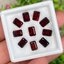 พลอย โกเมน Garnet 10 เม็ด (pcs.) 10.81 กะรัต (Cts.) พลอยแท้ อัญมณีมงคลประจําวันเกิด เครื่องประดับพลอย