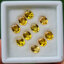 พลอย บุษราคัม yellow sapphire 7.41 กะรัต (Cts.) 10 เม็ด (Pcs.) พลอยแท้ อัญมณีมงคลประจําวันเกิด เครื่องประดับพลอย