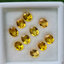 พลอย บุษราคัม yellow sapphire 7.41 กะรัต (Cts.) 10 เม็ด (Pcs.) พลอยแท้ อัญมณีมงคลประจําวันเกิด เครื่องประดับพลอย
