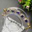 สร้อยข้อมือ พลอยแท้ ไพลิน Blue Sapphire Bracelet 14 กะรัต 5 เม็ด พลอยแท้ อัญมณีมงคลประจําวันเกิด เครื่องประดับพลอย