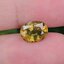 พลอย บุษราคัม yellow sapphire 3.18 กะรัต (Cts.) พลอยแท้ อัญมณีมงคลประจําวันเกิด เครื่องประดับพลอย