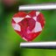 พลอย ทับทิม Ruby sapphire 0.55 กะรัต (Cts) ดิบ Unheated พลอยแท้ อัญมณีมงคลประจําวันเกิด เครื่องประดับพลอย