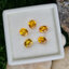 พลอย บุษราคัม yellow sapphire 3.66 กะรัต (Cts.) 5 เม็ด (Pcs.) พลอยแท้ อัญมณีมงคลประจําวันเกิด เครื่องประดับพลอย