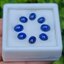 พลอย ไพลิน blue sapphire 8 เม็ด (pcs.) 8.76 กะรัต (Cts.) พลอยแท้ อัญมณีมงคลประจําวันเกิด เครื่องประดับพลอย
