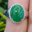 หยก พม่า แท้ Jade แหวนหยก 翡翠戒指 (Jadeite ring) 2.59 กะรัต (Cts.) ดิบ ไม่ผ่านการปรับปรุง (Type A) พม่า (Myanmar)
