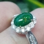 หยก พม่า แท้ Jade แหวนหยก (jadeite) 1.38 กะรัต (Cts.) ดิบ (Size) 60 ไม่ผ่านการปรับปรุง (Type A) พม่า (Myanmar)