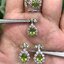 ชุดเครื่องประดับพลอย เพอริโด Peridot Jewelry ตัวเรือนเงินแท้ ชุบทองคำขาว เพชร CZ คัดคุณภาพ