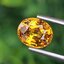 พลอย บุษราคัม yellow sapphire 3.08 กะรัต (Cts.) พลอยแท้ อัญมณีมงคลประจําวันเกิด เครื่องประดับพลอย