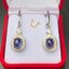 ต่างหู พลอย ไพลิน (Blue Sapphire Earrings) พลอยแท้ อัญมณีมงคลประจําวันเกิด เครื่องประดับพลอย